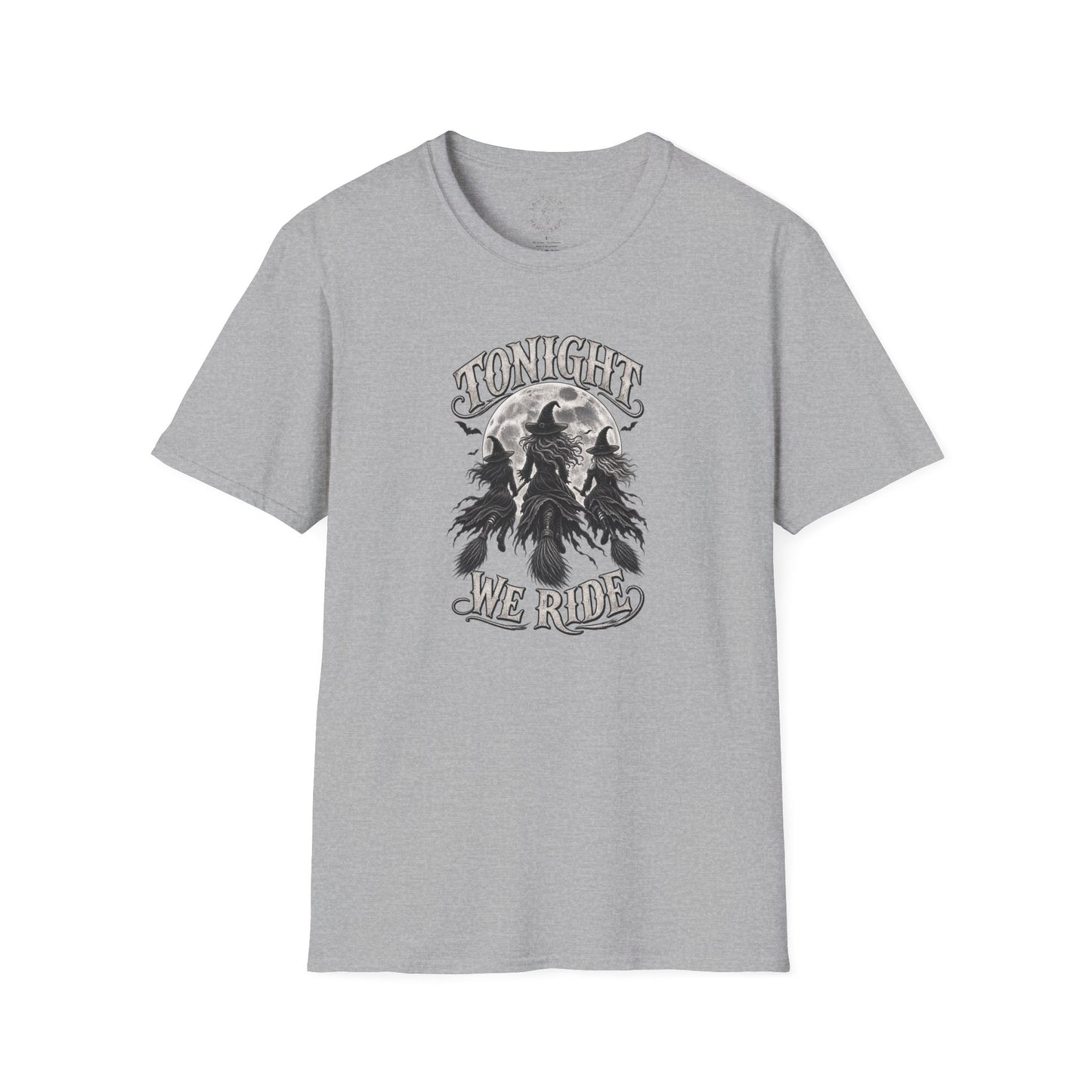 Halloween Witch Riders T‑Shirt - "Tonight We Ride" Vintage Moonlit Witch Design