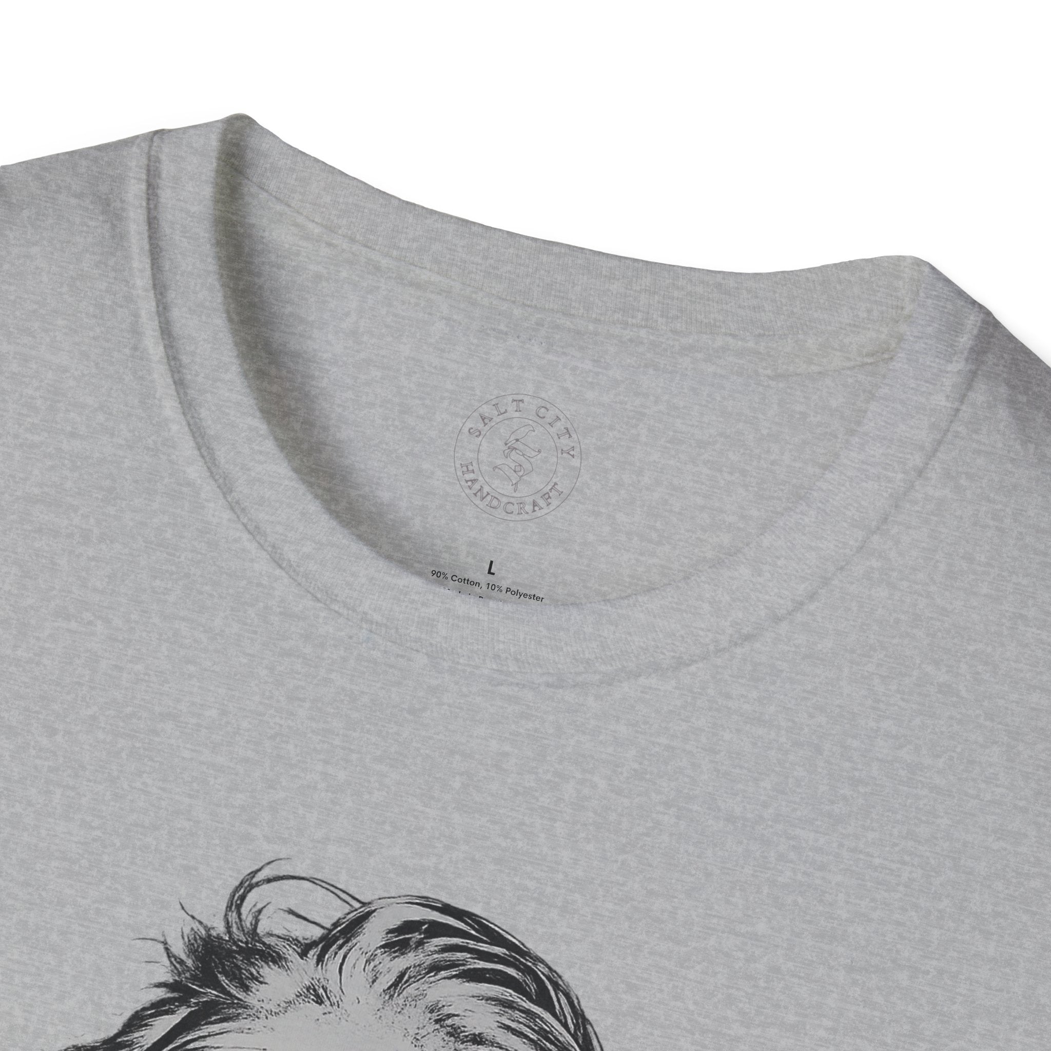 Stay Caffeinated T-Shirt — Funny Coffee Tee with Einstein Sketch