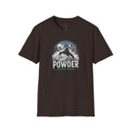 Powder Before Work Ski T-Shirt | Vintage Mountain Snowboarding Tee | Unisex Tee