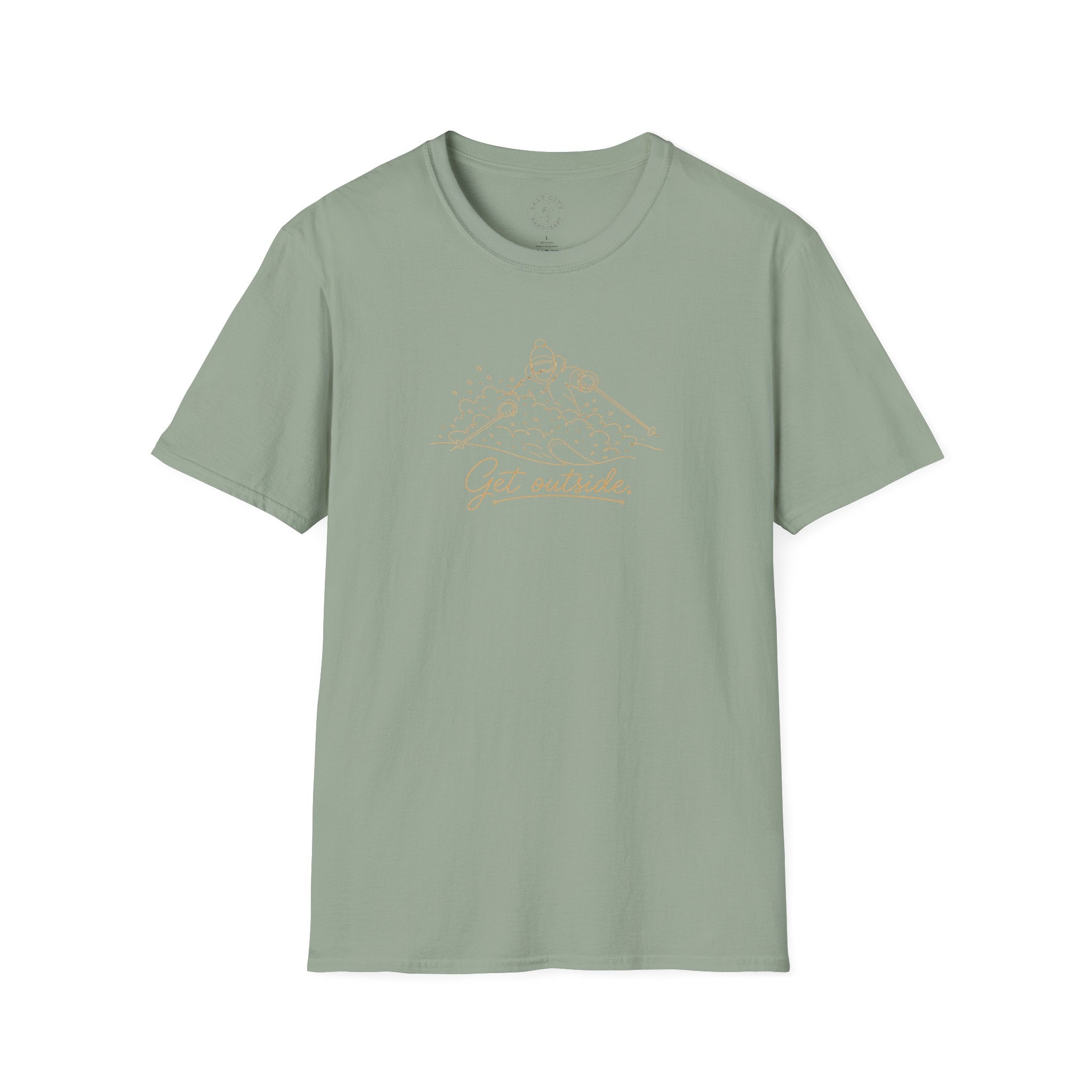 Outdoors T-Shirt — Get Outside Mountain Graphic Outdoor Adventure Tee