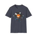 Music Is Art vinyl record sunset T-Shirt | Retro Music Graphic Tee