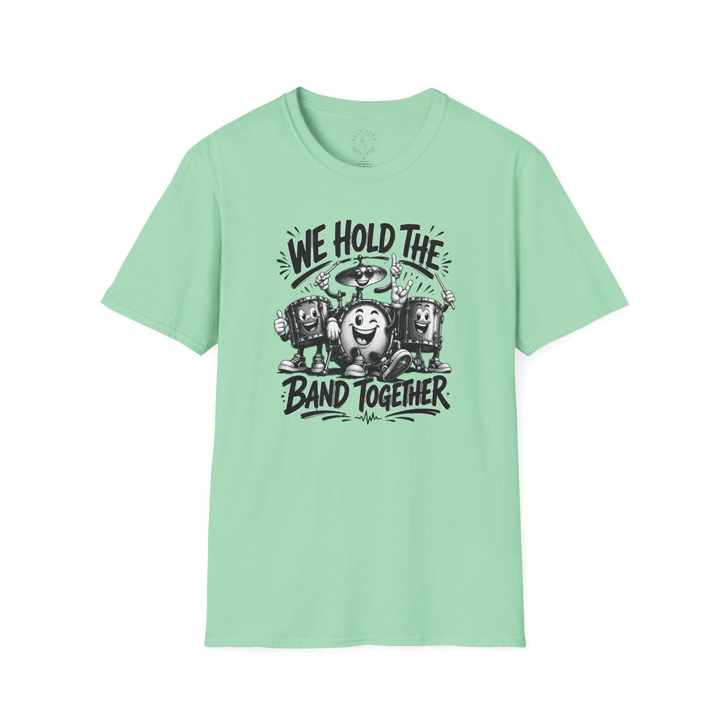 We Hold The Band Together T-Shirt — Vintage Music Cartoon Tee