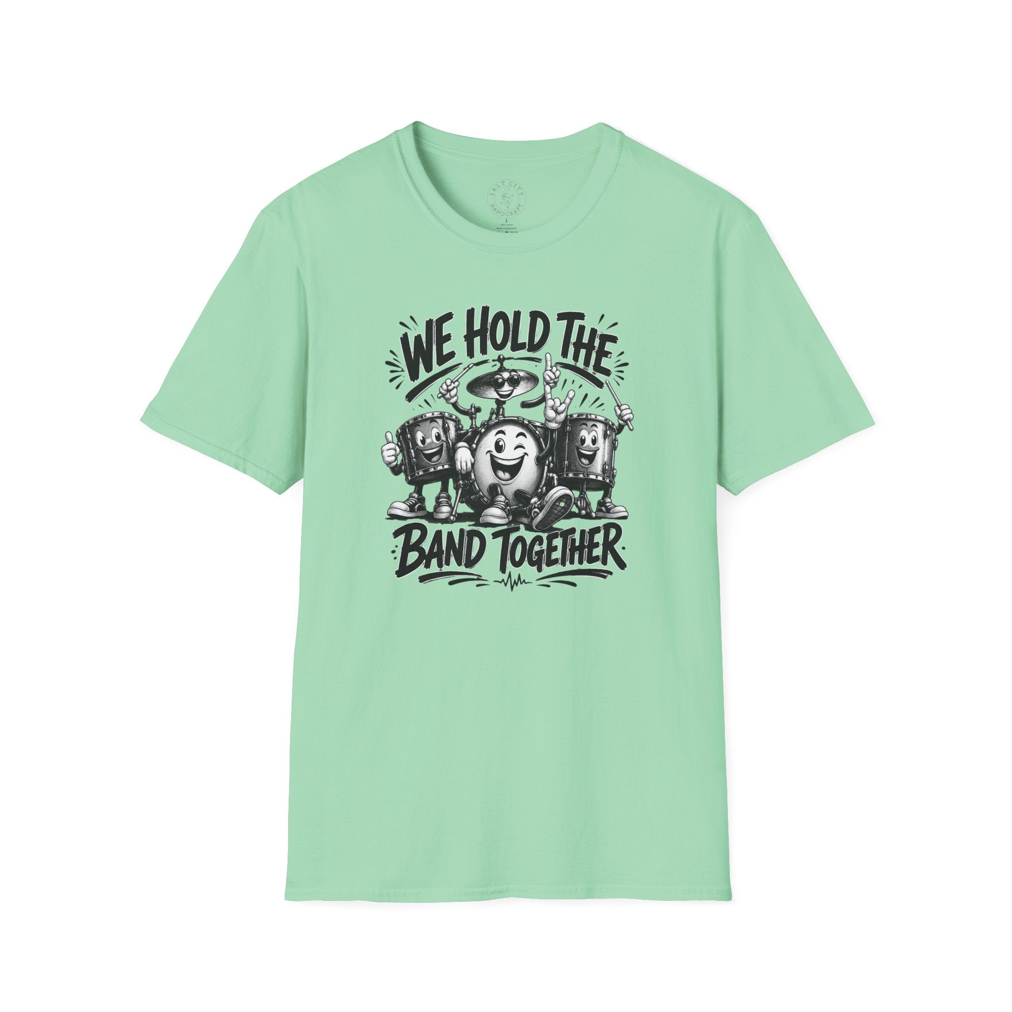 We Hold The Band Together T-Shirt — Vintage Music Cartoon Tee