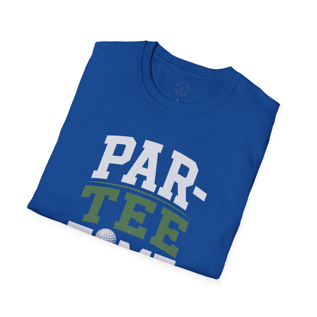 Par-Tee Time Golf T-Shirt — Funny Golf Shirt with Tee & Ball Design