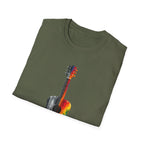 Acoustic Guitar Paint T-Shirt | Acoustic Guitar Shirt