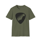 Guitar Pick with Electric Guitar Headstock T-Shirt | Guitar Tee