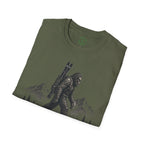 Backcountry Sasquatch T-Shirt — Mountain Skiing Bigfoot Outdoor Tee