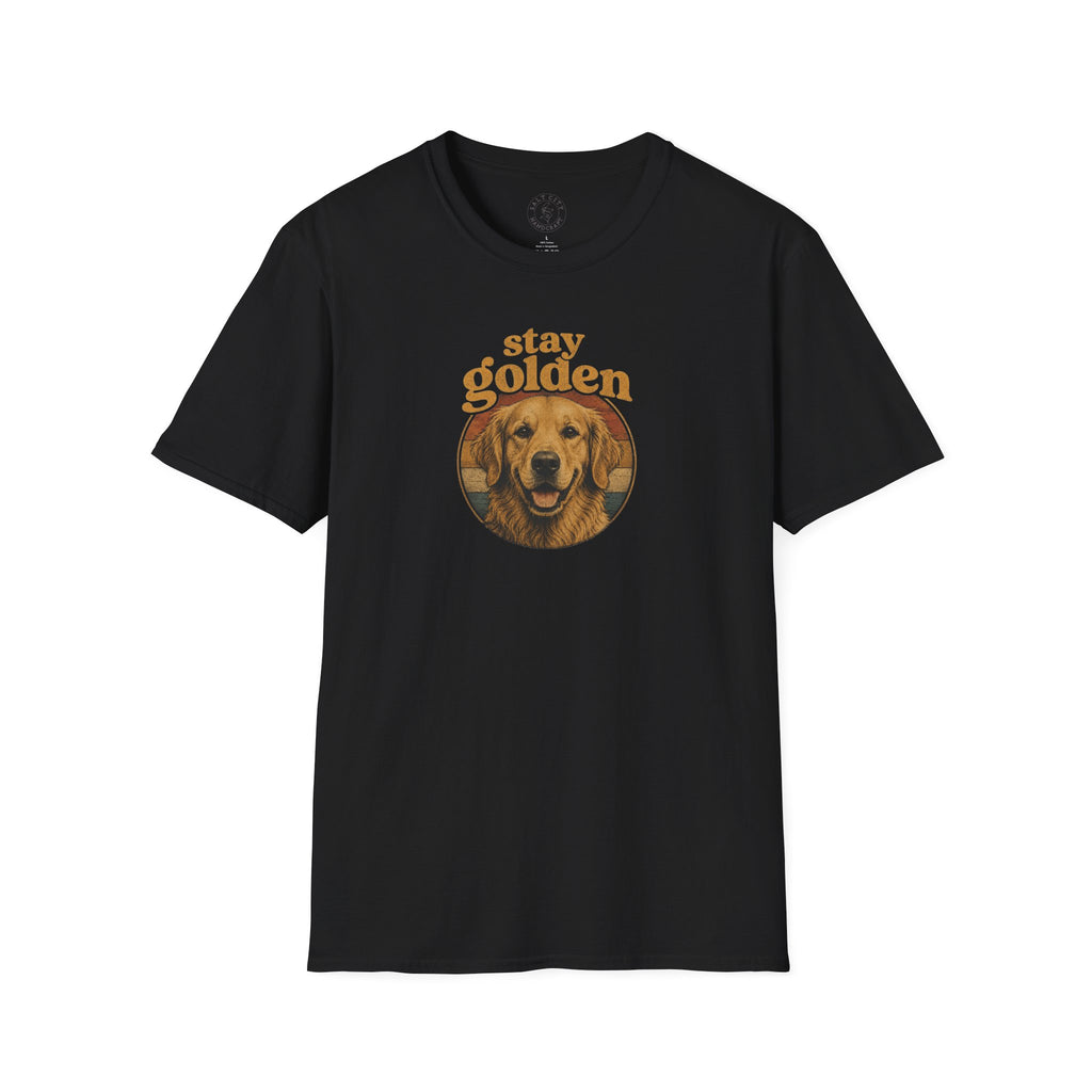 Stay Golden Golden Retriever T-Shirt — Cute Dog Lover Tee