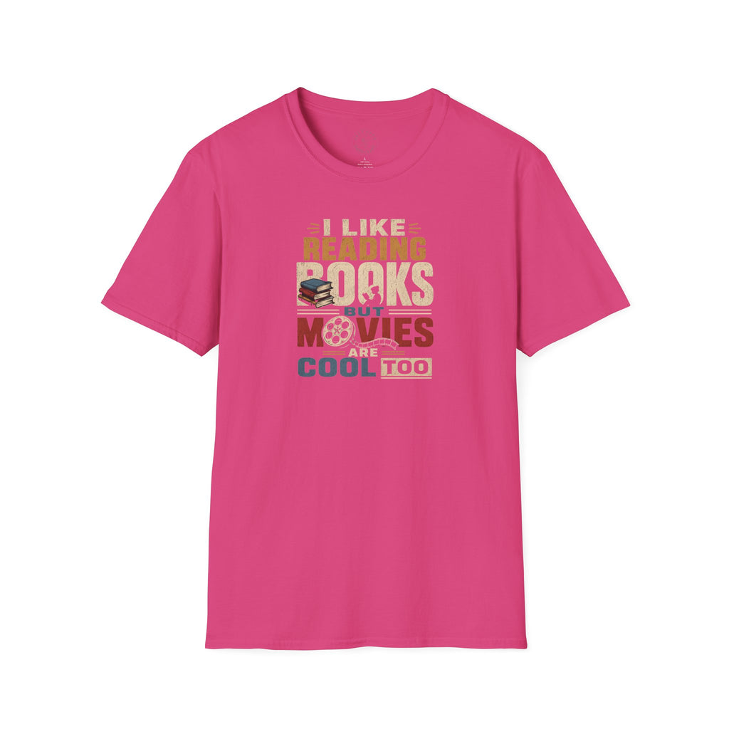 Books Unisex Softstyle T-Shirt | Funny Books And Movies Tee