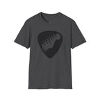 Guitar Pick with Electric Guitar Headstock T-Shirt | Guitar Tee