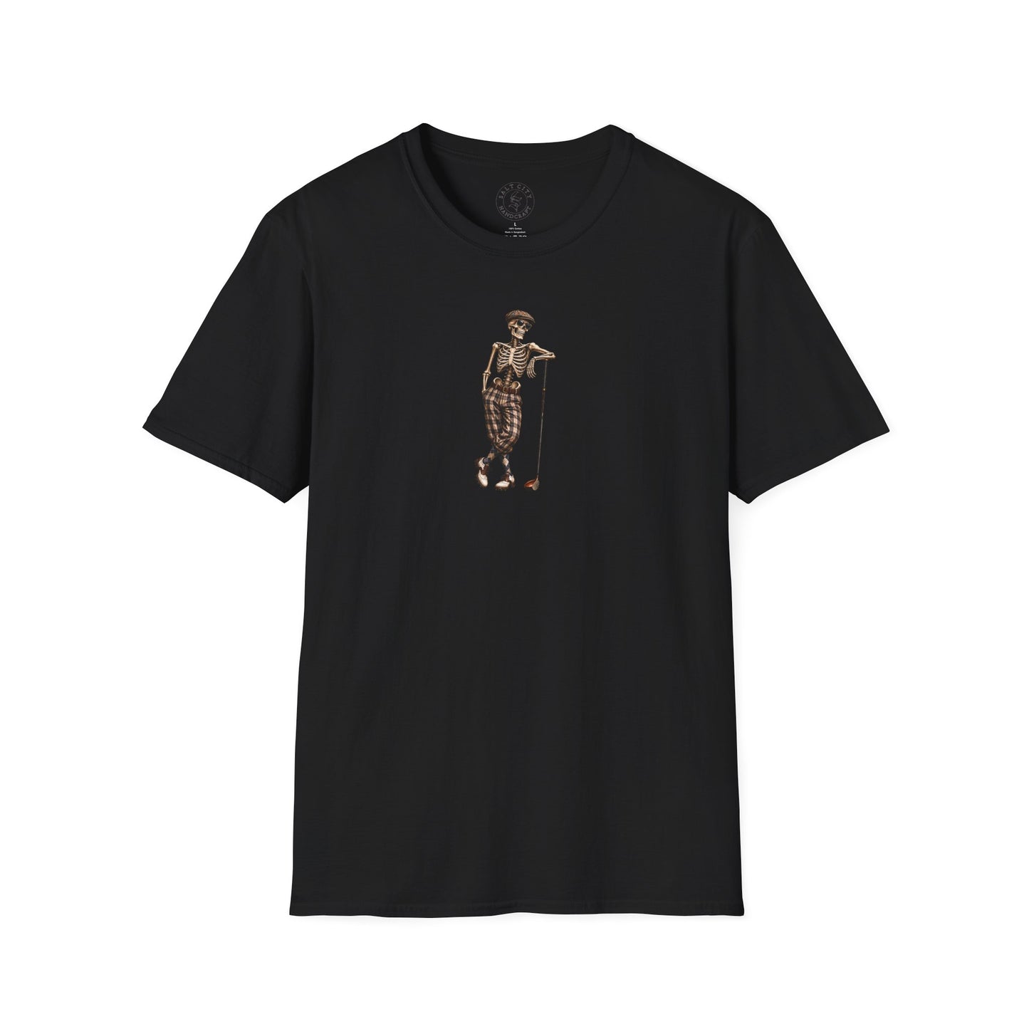 Vintage Golf Skeleton T-Shirt — Retro Golfer Graphic Tee