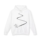 Skier White Hoodie | Plain Pullover Hooded Sweatshirt