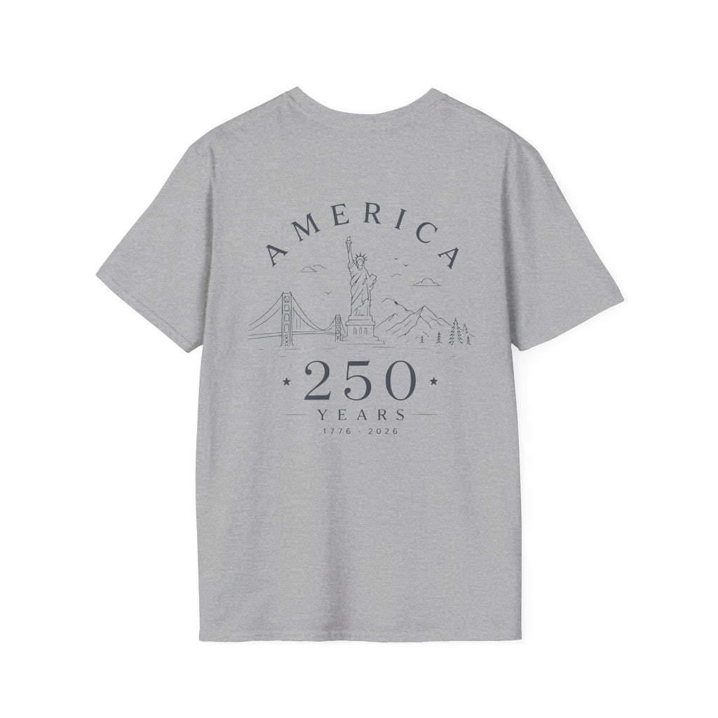 America 250 Years Commemorative T-Shirt | Minimal Patriotic Tee