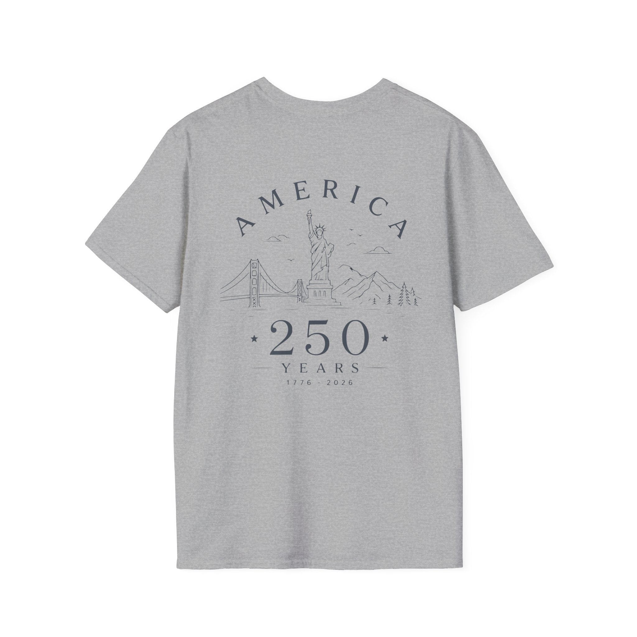 America 250 Years Commemorative T-Shirt | Minimal Patriotic Tee