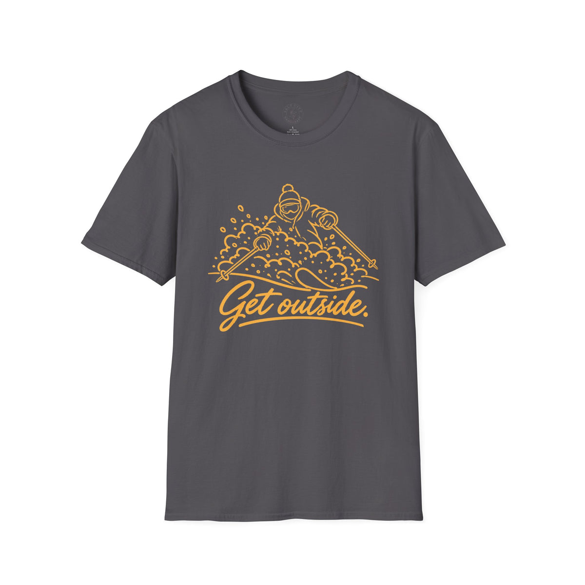 Outdoors T-Shirt — Get Outside Mountain Graphic Outdoor Adventure Tee