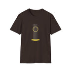 Minimal Acoustic Guitar Graphic T-Shirt | Yellow Guitar Strings