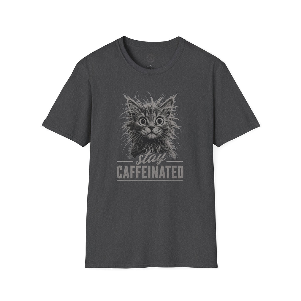 Stay Caffeinated Cat T-Shirt | Cat Tee