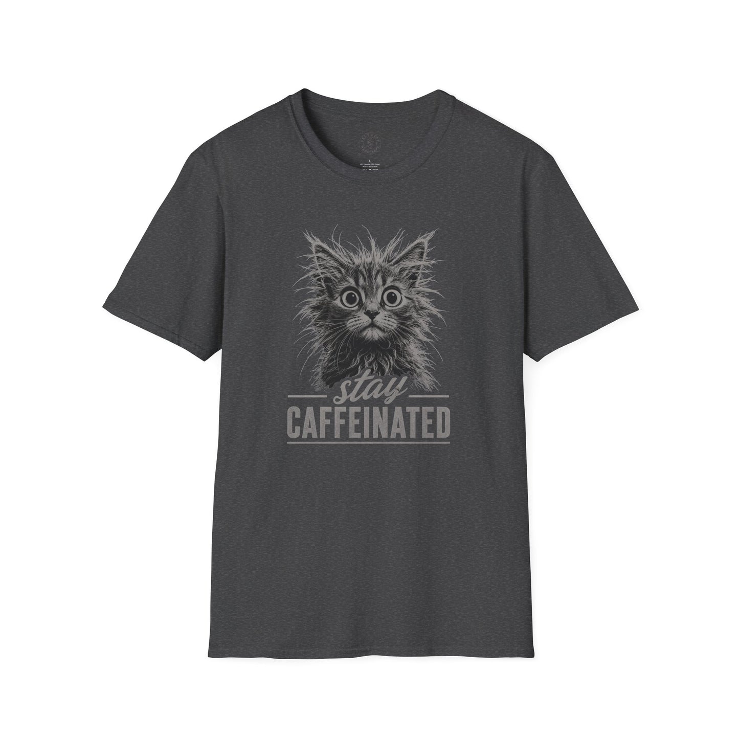 Stay Caffeinated Cat T-Shirt | Cat Tee