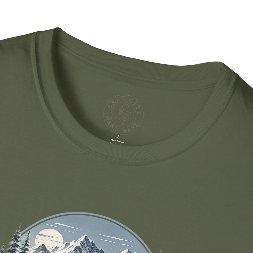 Women's Powder Before Work Ski T-Shirt |  Snowboarding Skiing Mountain Graphic Tee | Unisex Tee