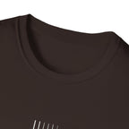 Minimal Acoustic Guitar Graphic T-Shirt | Yellow Guitar Strings