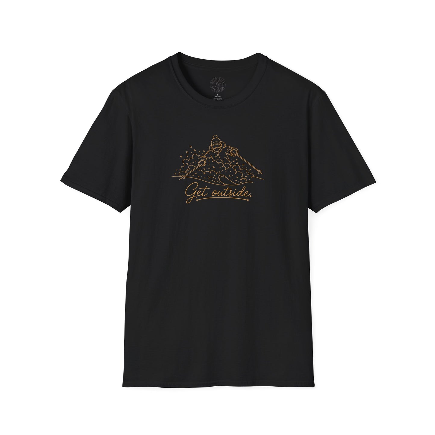 Outdoors T-Shirt — Get Outside Mountain Graphic Outdoor Adventure Tee