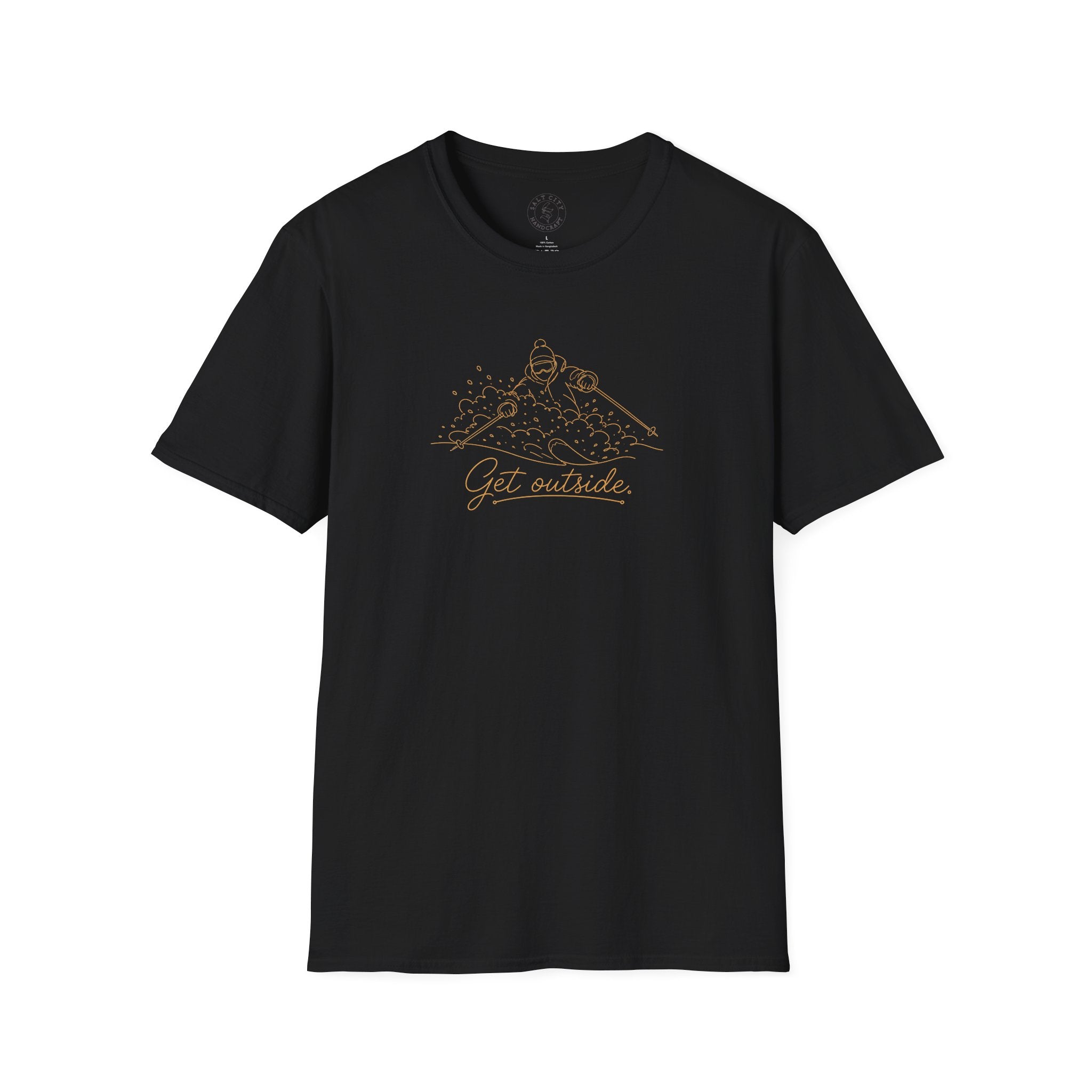 Outdoors T-Shirt — Get Outside Mountain Graphic Outdoor Adventure Tee