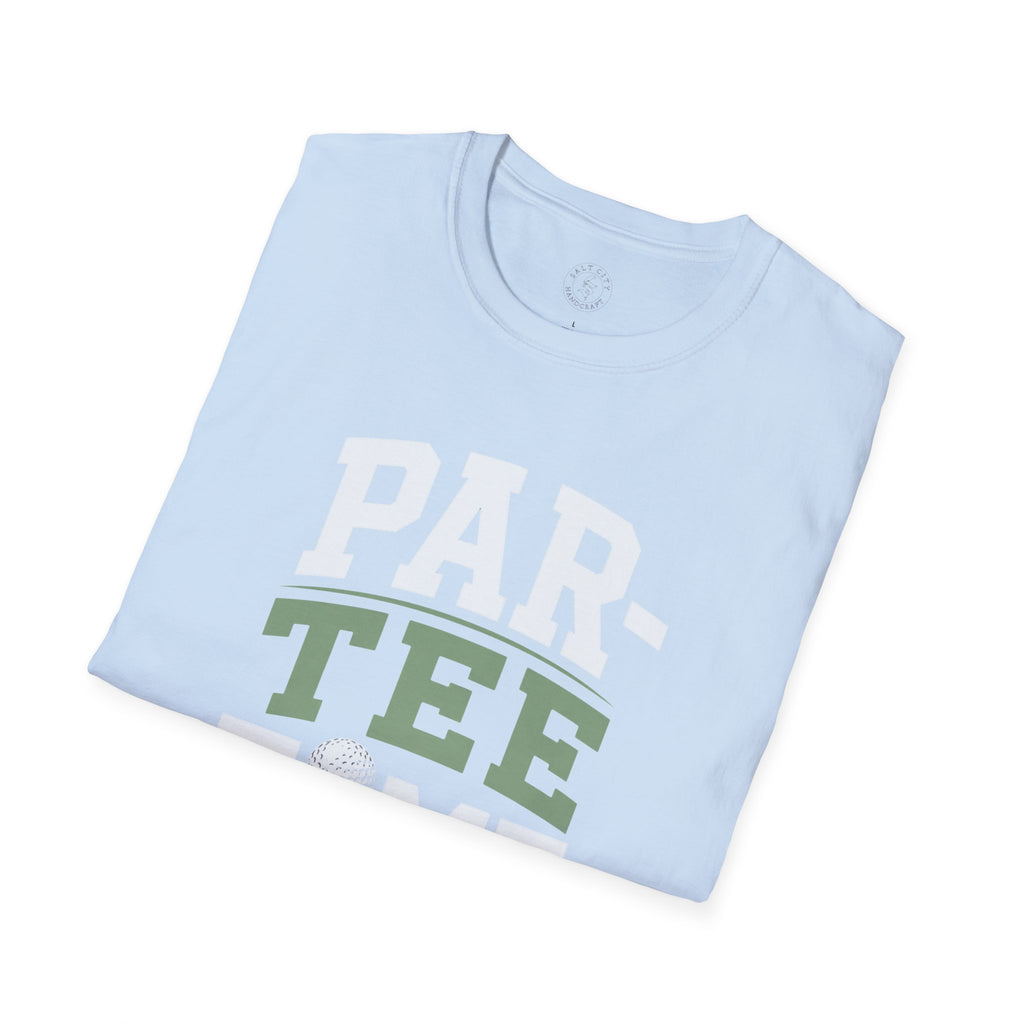 Par-Tee Time Golf T-Shirt — Funny Golf Shirt with Tee & Ball Design