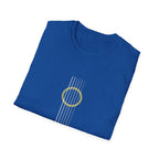 Minimal Acoustic Guitar Graphic T-Shirt | Yellow Guitar Strings