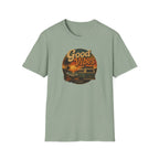 Good Vibes Sunset Tee — Retro Surf Van T-Shirt