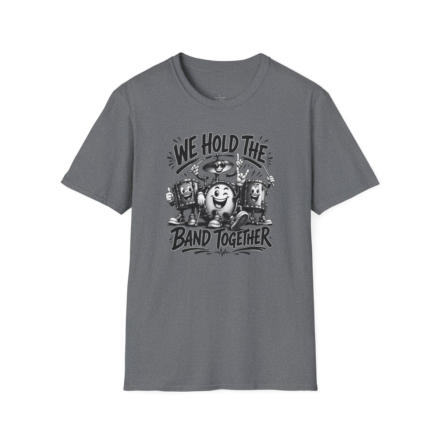 We Hold The Band Together T-Shirt — Vintage Music Cartoon Tee