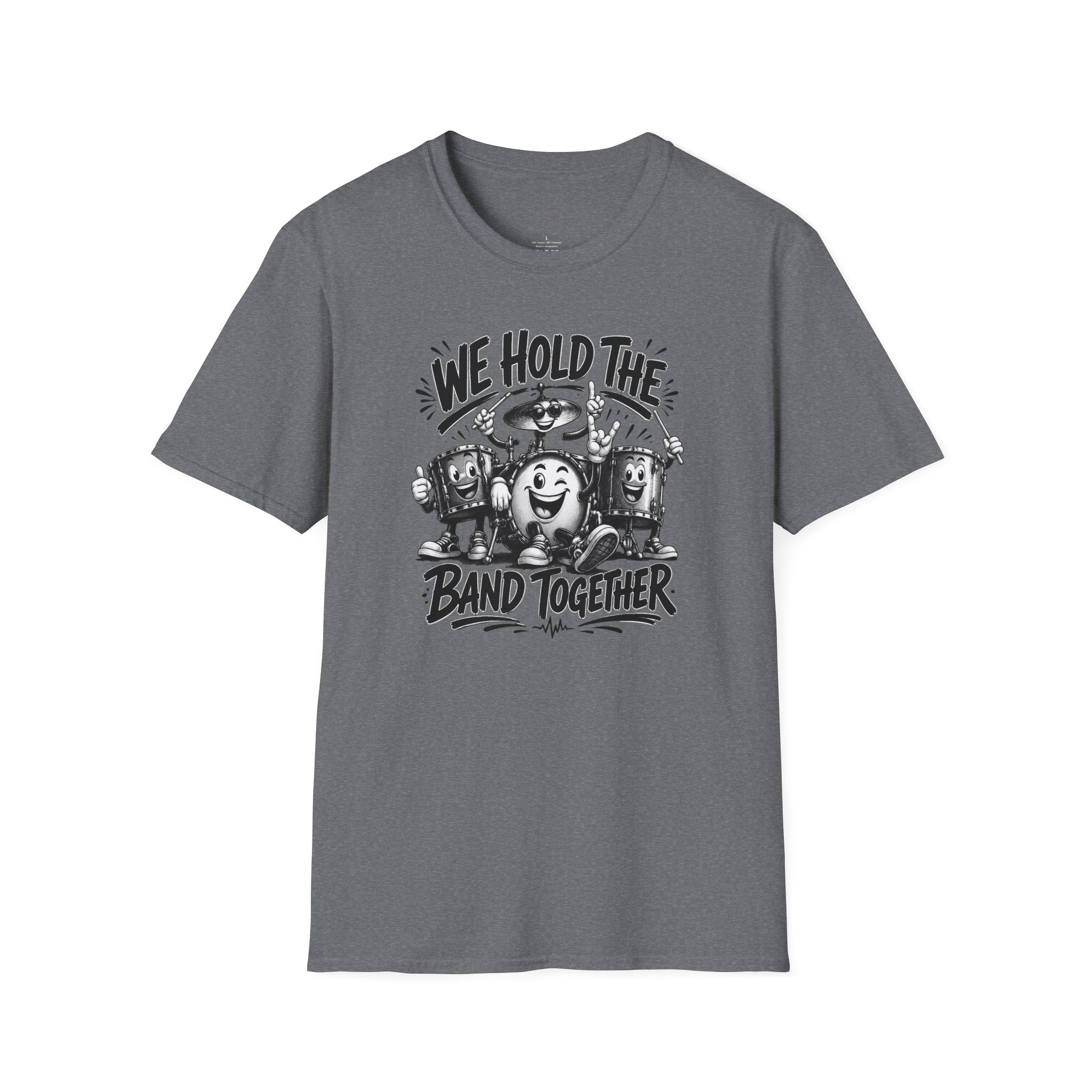 We Hold The Band Together T-Shirt — Vintage Music Cartoon Tee