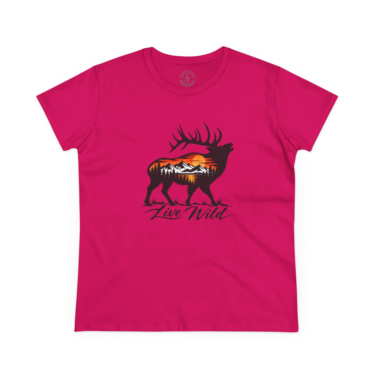 Women's Midweight Elk Cotton Tee