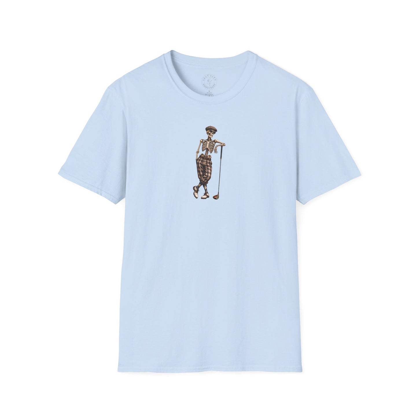 Vintage Golf Skeleton T-Shirt — Retro Golfer Graphic Tee