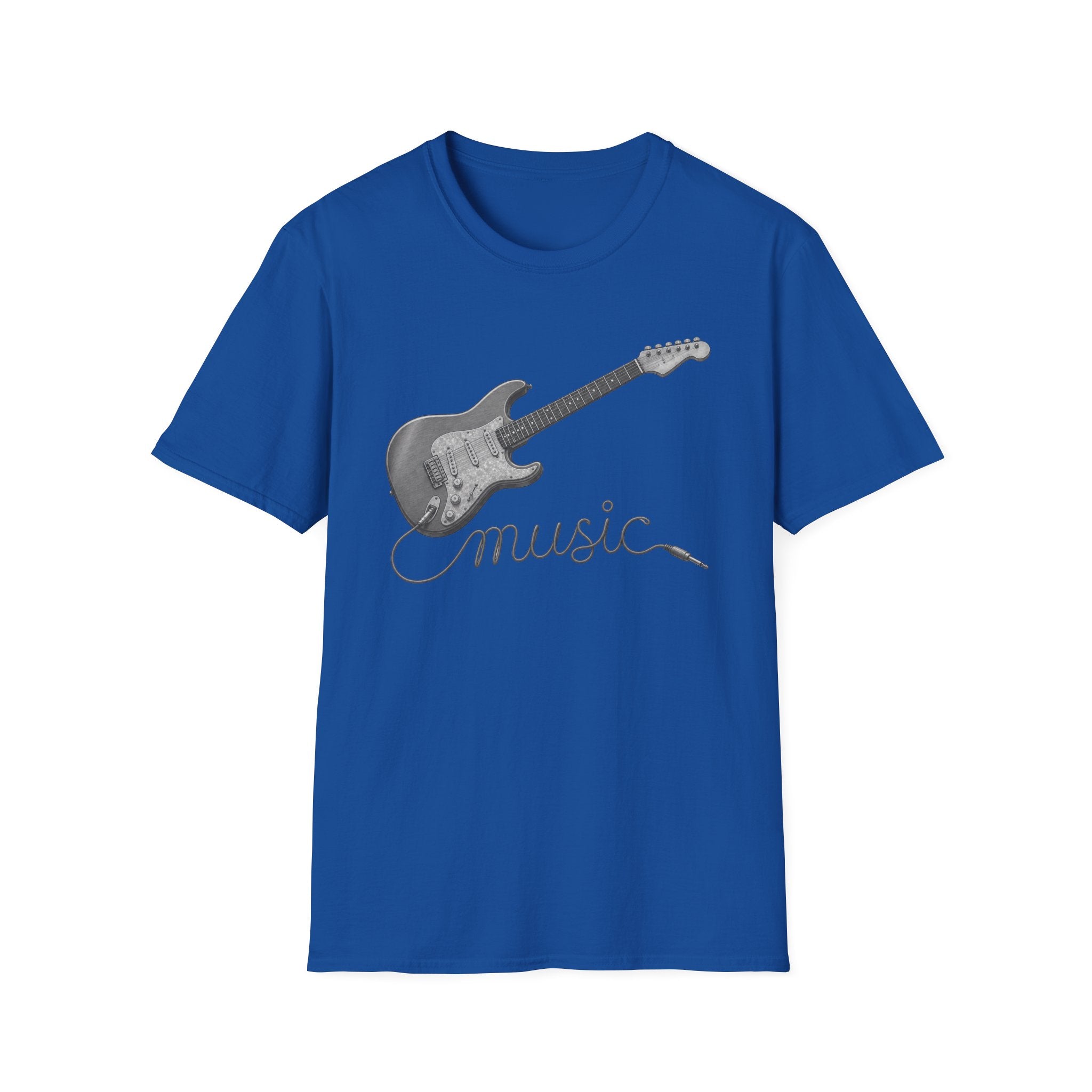 Guitar 'Music' Graphic T-Shirt — Vintage Electric Guitar Tee