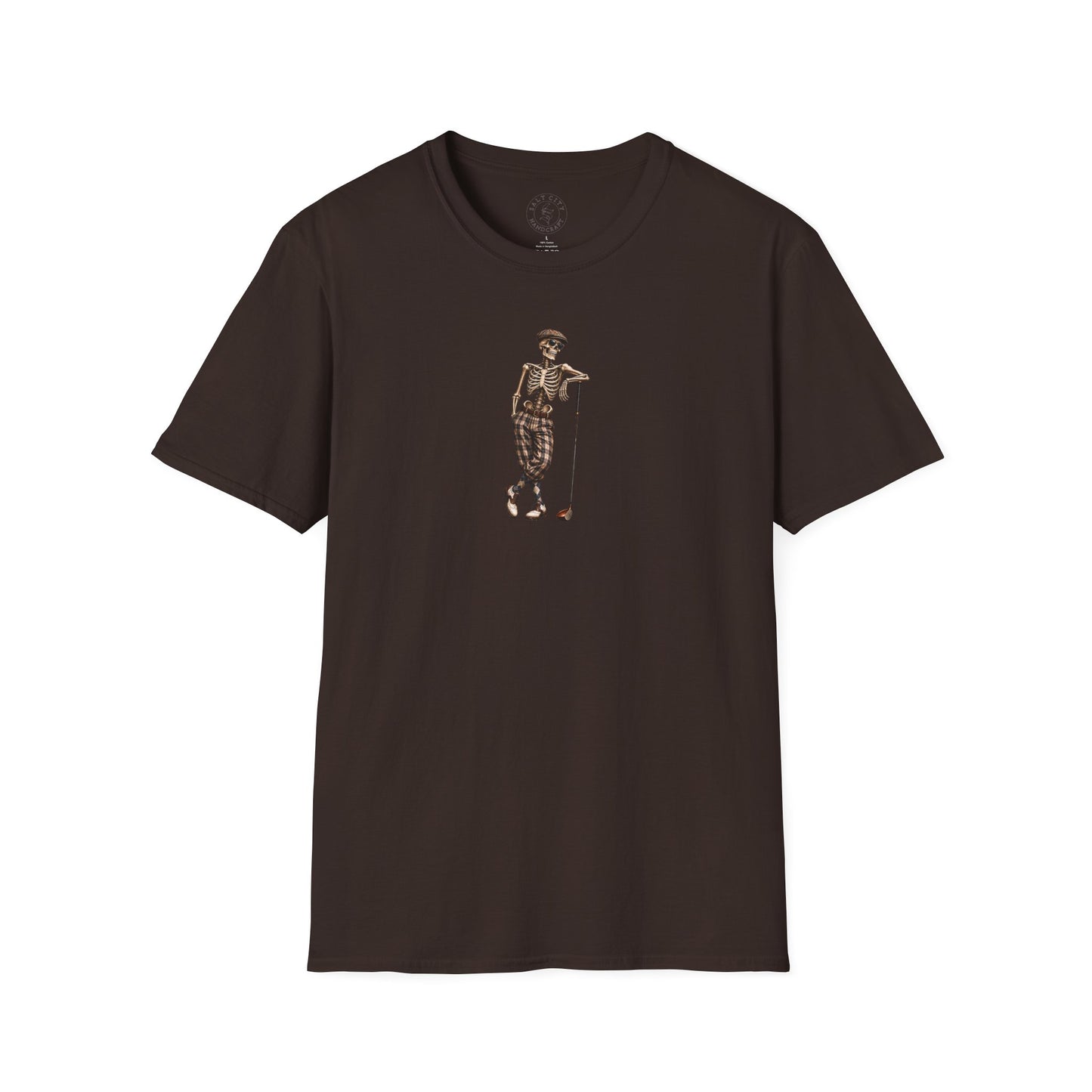 Vintage Golf Skeleton T-Shirt — Retro Golfer Graphic Tee