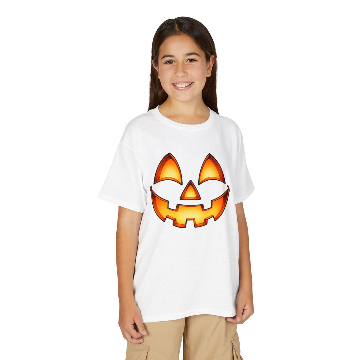 Kids Halloween Pumpkin Jack-o'-Lantern T-Shirt