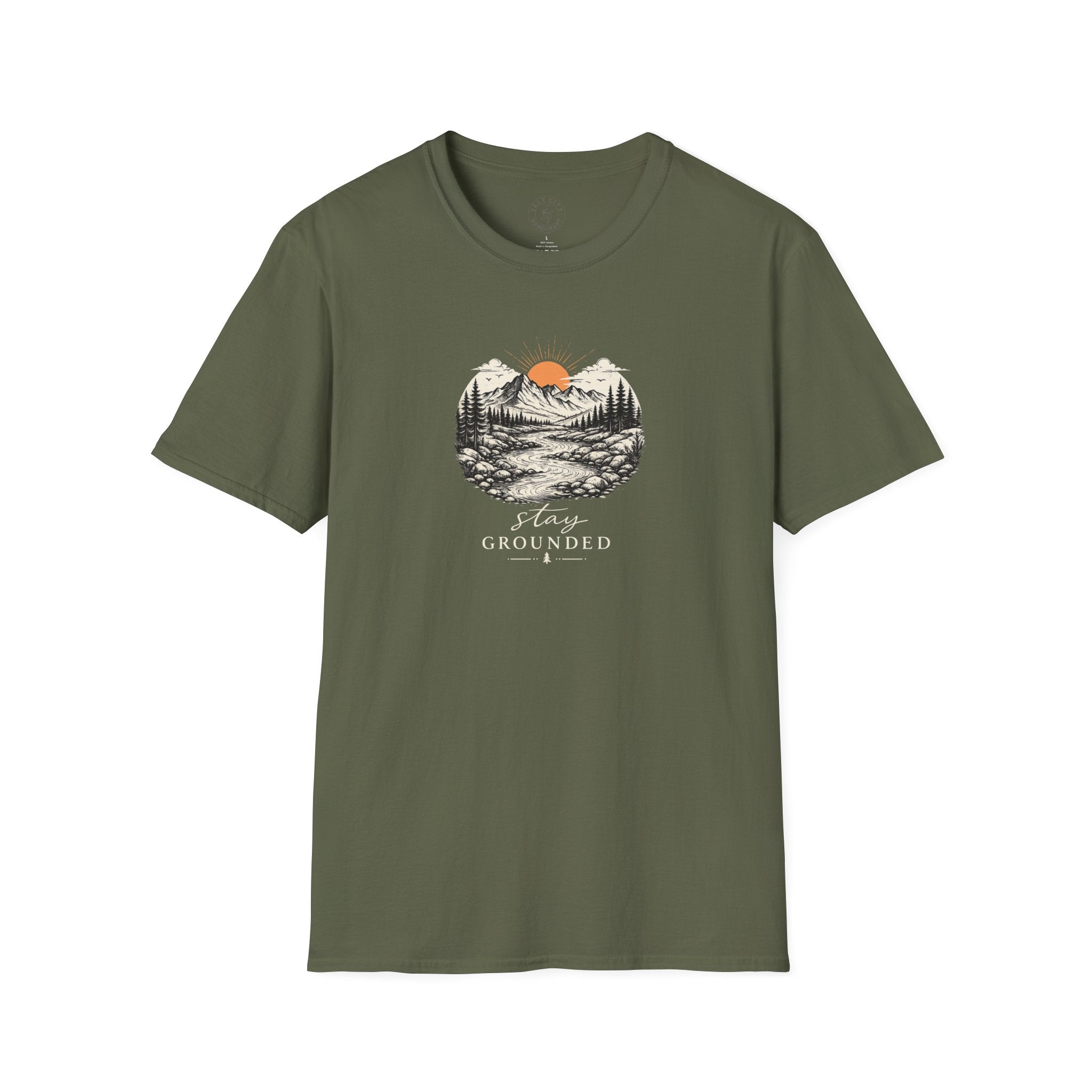 Unisex Softstyle "Stay Grounded" T-Shirt | Nature Tee