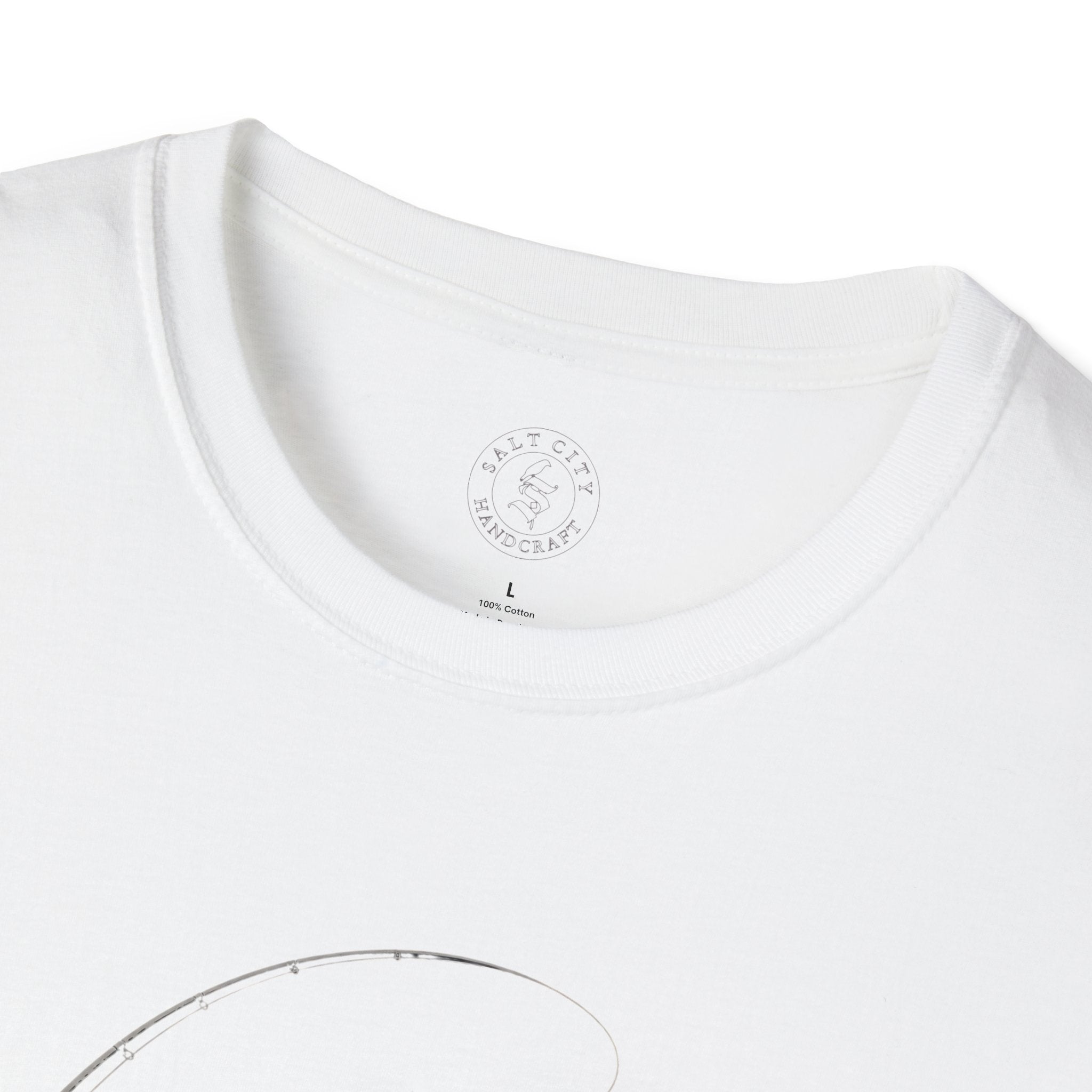 Fly Fishing T-Shirt — Minimal Fly & Rod Illustration