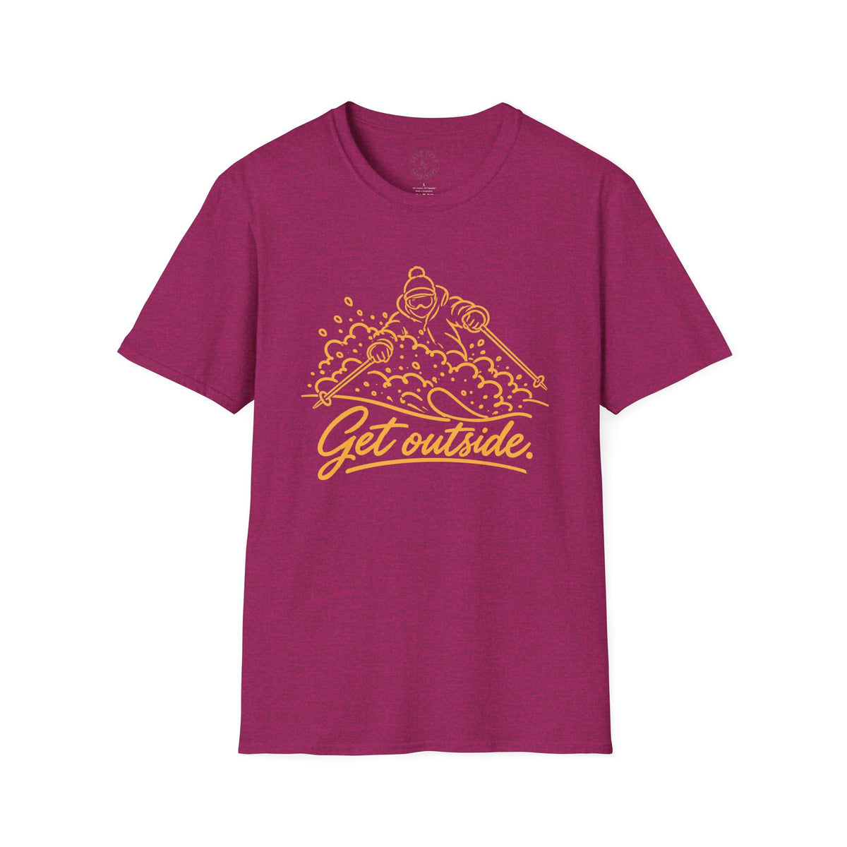 Outdoors T-Shirt — Get Outside Mountain Graphic Outdoor Adventure Tee