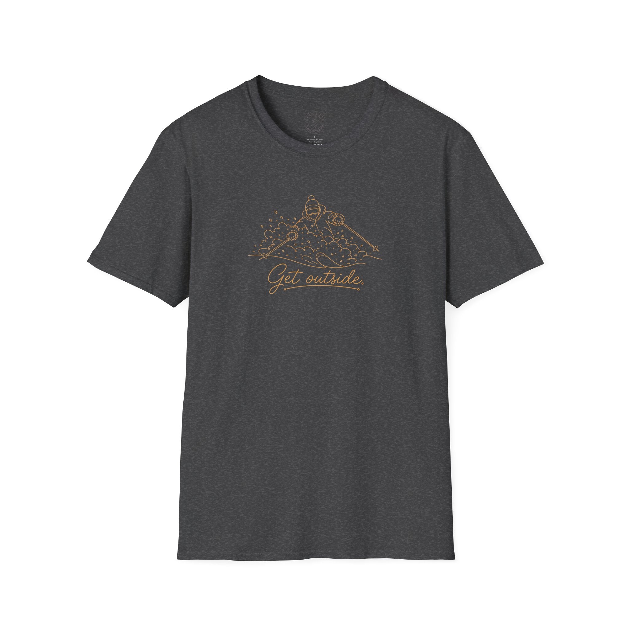 Outdoors T-Shirt — Get Outside Mountain Graphic Outdoor Adventure Tee