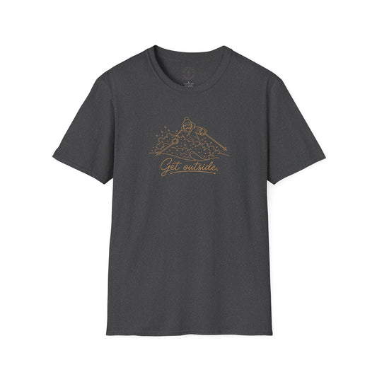 Outdoors T-Shirt — Get Outside Mountain Graphic Outdoor Adventure Tee