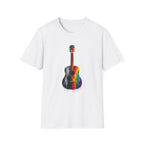Acoustic Guitar Paint T-Shirt | Acoustic Guitar Shirt