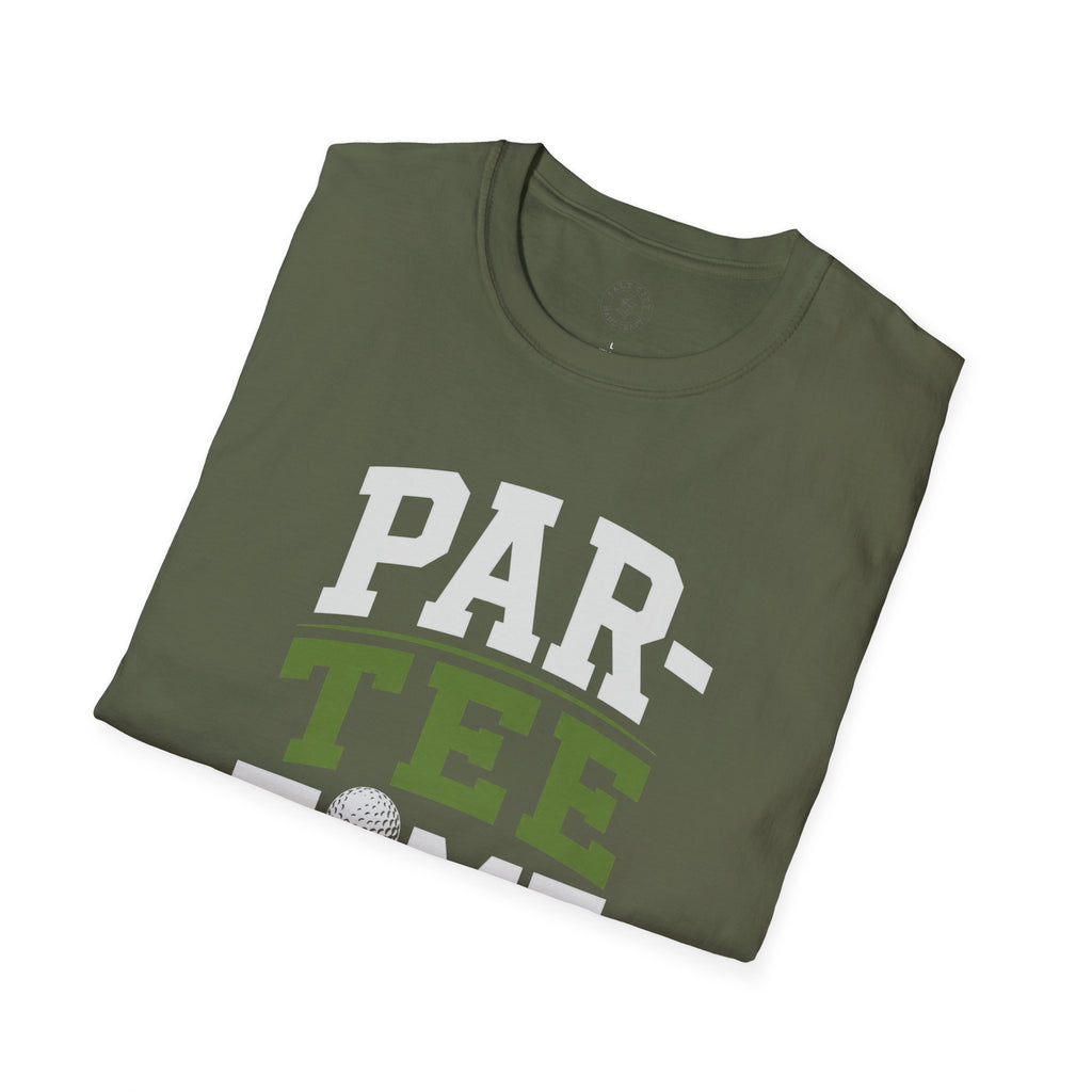 Par-Tee Time Golf T-Shirt — Funny Golf Shirt with Tee & Ball Design