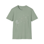 Dandelion & Butterflies T-Shirt — Whimsical Nature Graphic Tee