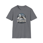 Powder Before Work Ski T-Shirt | Vintage Mountain Snowboarding Tee | Unisex Tee