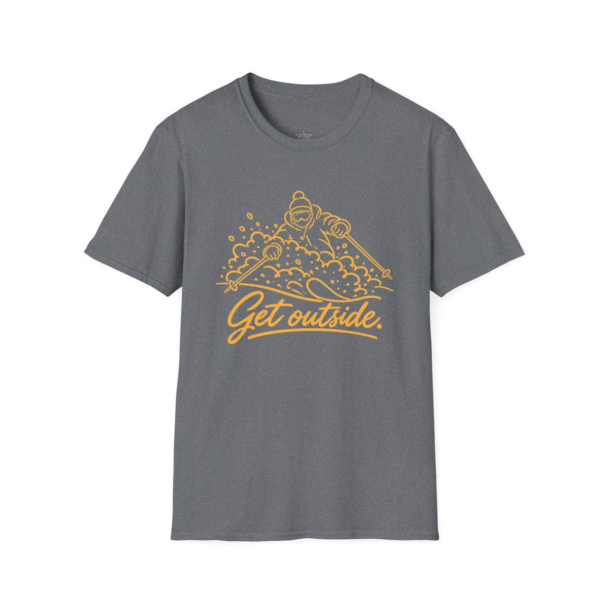 Outdoors T-Shirt — Get Outside Mountain Graphic Outdoor Adventure Tee