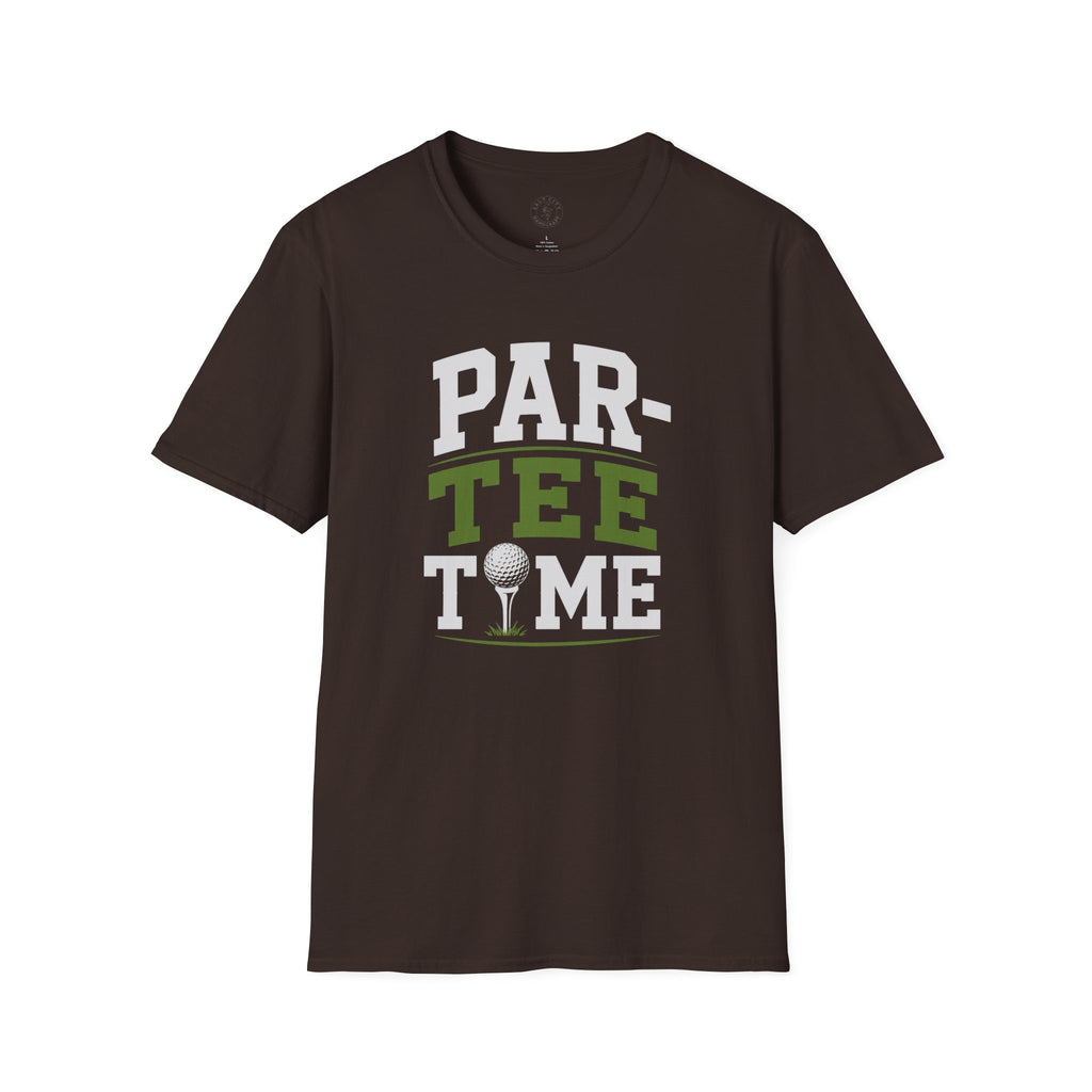 Par-Tee Time Golf T-Shirt — Funny Golf Shirt with Tee & Ball Design