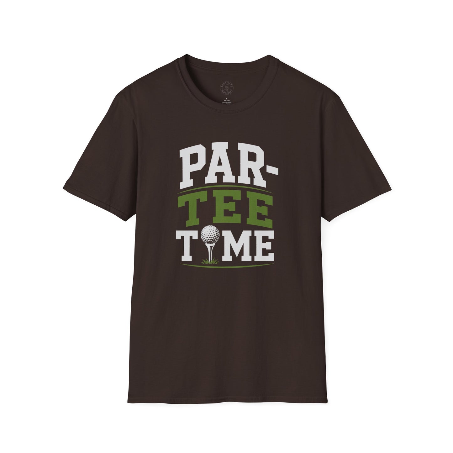Par-Tee Time Golf T-Shirt — Funny Golf Shirt with Tee & Ball Design