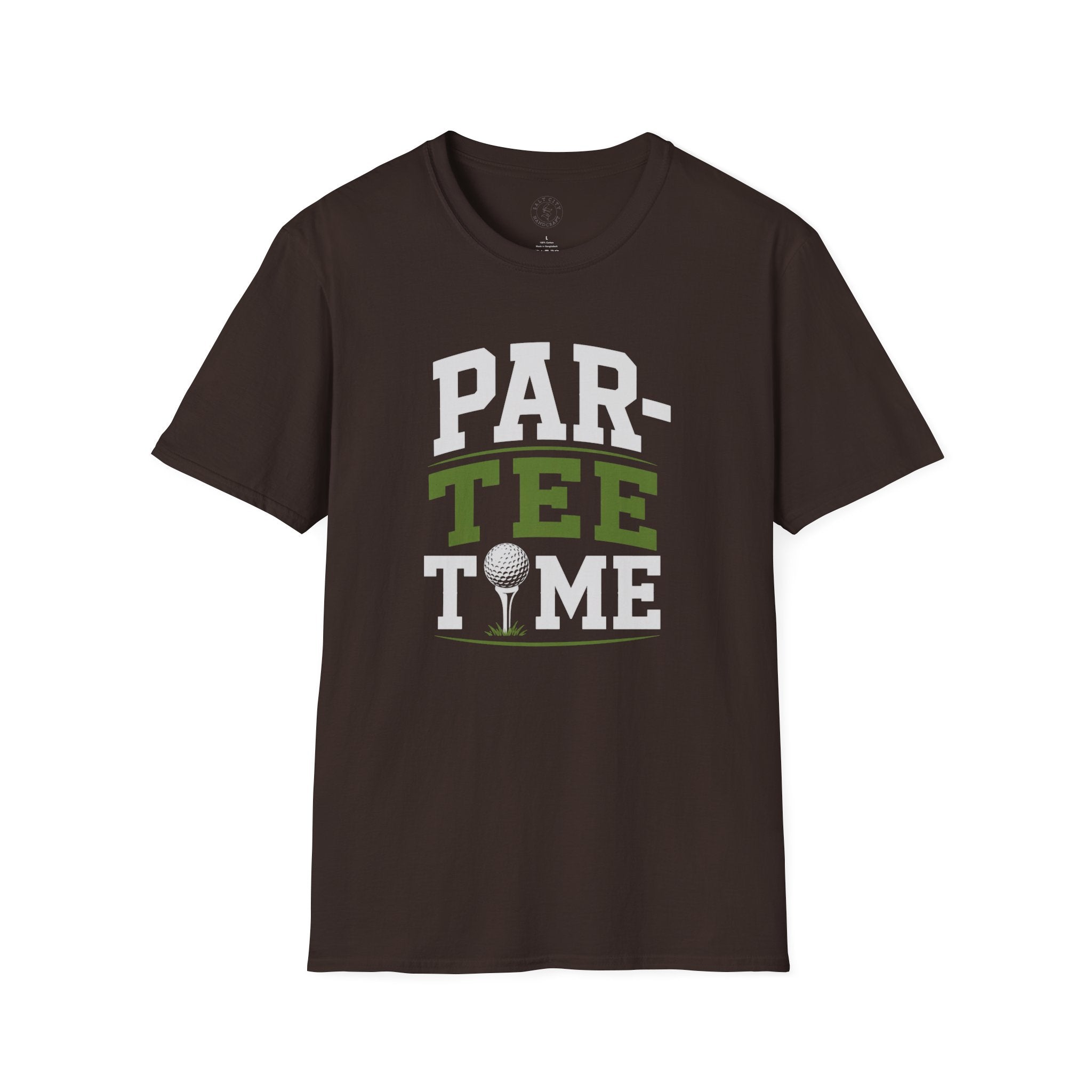 Par-Tee Time Golf T-Shirt — Funny Golf Shirt with Tee & Ball Design