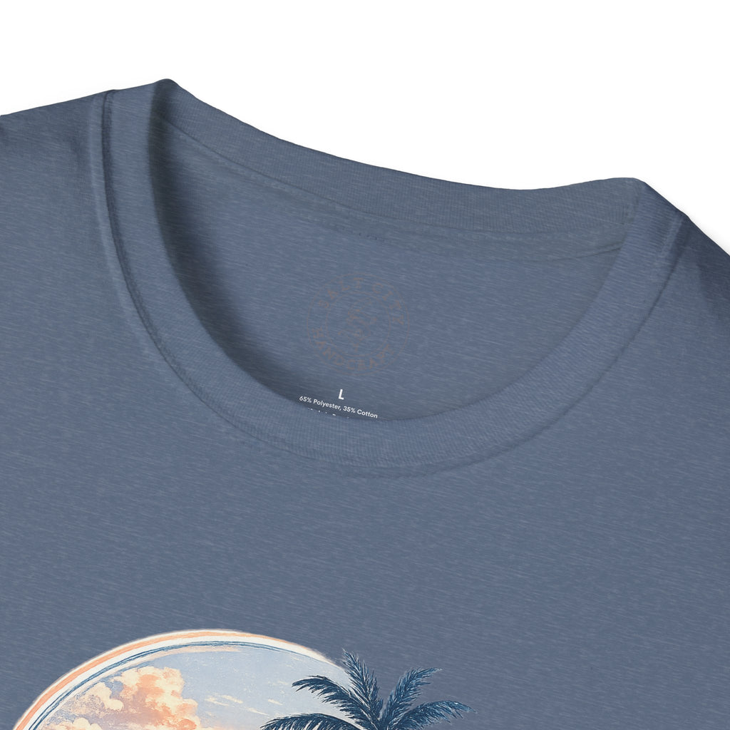 Calm Paradise Sunset T-Shirt — Tropical Beach Graphic Tee